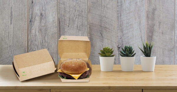 Packaging imballaggio contenitori alimentari fast food contenitori carta box panino ecologico biologico riciclabile compostabile Roma Italia